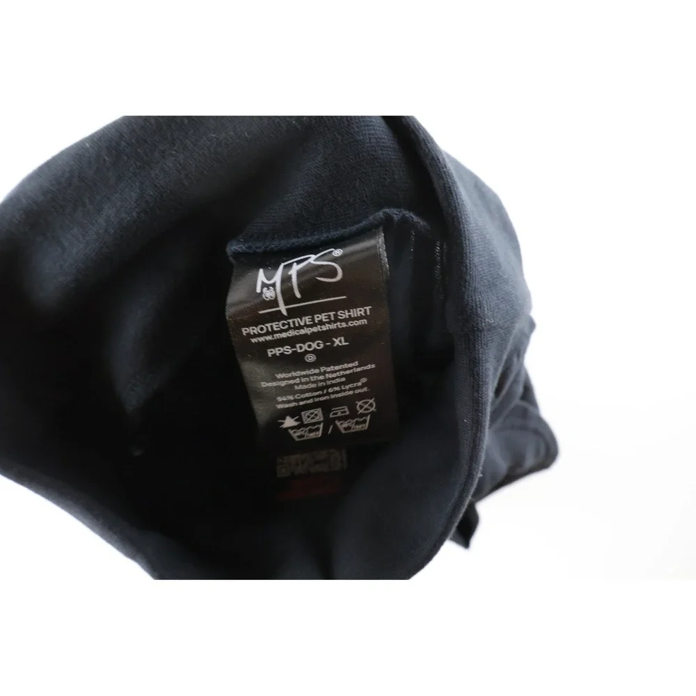 MPS Medical Pet Shirt Protective Recovery Suit Black Solid XL Excellent